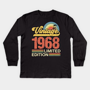 Retro vintage 1968 limited edition Kids Long Sleeve T-Shirt